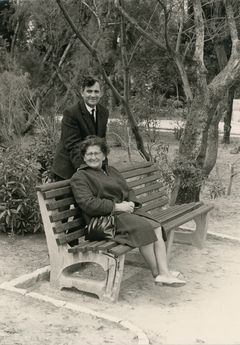 Israel, Rachel Bodik (Shlomo Salzer's sister) and her husband David, 1950, גידי רשף, [object Object], [object Object], Dokuforte #570