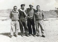 Israel, Shmuel Sasson (second from left) in a trip, 1950, גלית ששון וידמן, [object Object], Dokuforte #563