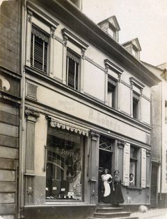 Germany, By the shop of Schaye's family in Vallendar (clothes), 1930, גלית ששון וידמן, [object Object], [object Object], Dokuforte #121