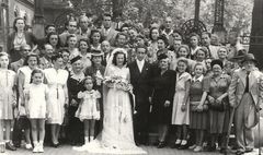 Hungary, Bethlen square, Wedding of Endre Oszterman, 1947, Róbert Róna, [object Object], [object Object], [object Object], Dokuforte #506