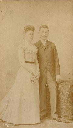 Hungary, &Aacute;rmin Kinszki and his wife Paula Schiller, 1899, Judit Kinszki, Successors of teacher Koller photographic studio, [object Object], [object Object], Dokuforte #7