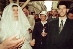 הונגריה, חתונה של אשר רונה ואסתר וארו., 1998, Róbert Róna, [object Object], Dokuforte #1124