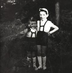 Hungary, Erika and Gabi Lazarovits (left to right), 1956, Gabi Laron, [object Object], [object Object], Dokuforte #1836