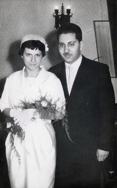 Hungary, Dán Fényes, Ágnes Fényes wedding, 1960, Yehudit Adel Sholdos, [object Object], [object Object], Dokuforte #2018