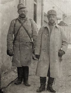 Hungary, Zsigmond Zsoldos (on the right) , 1916, Yehudit Adel Sholdos, [object Object], [object Object], Dokuforte #2031