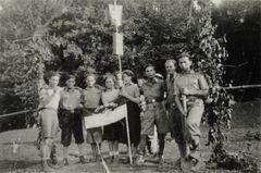 Israel, The group from Kfar Szold after their aliyah
, 1934, המוזיאון למורשת היהדות הדוברת הונגרית, [object Object], Dokuforte #1204