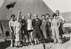 Israel, In the temporary housing camp in Atlit, 1951, המוזיאון למורשת היהדות הדוברת הונגרית, [object Object], Dokuforte #1206