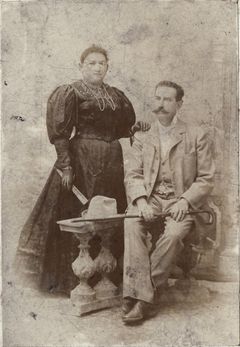Anna Bródy and her husband Simon Helfmann, 1890, Katalin Memon, Dokuforte #1223