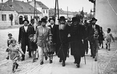 Hungary, The rabbi from Paks visits Bonyhád, 1936, Gabi Laron, [object Object], [object Object], Dokuforte #1241