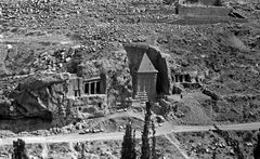 Israel, Kidron Valley, Kidron tombs from the Hellenistic period, 1969, Gabi Laron, Gabi Laron, [object Object], [object Object], [object Object], Dokuforte #1285