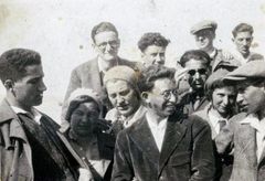 Israel,Eretz Israel, Hashomer Hatzair Hungary, On the deck of the Adria ship before disembarking in Jaffa, 1932, Yehudit Adel Sholdos, [object Object], [object Object], [object Object], Dokuforte #2467