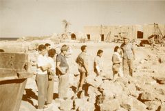 Israel, Kibbutz Maabarot, Hashomer Hatzair Hungary, Kibbutz Maabarot. A tour of the ancient city of Caesarea, 1961, Yehudit Adel Sholdos, [object Object], [object Object], [object Object], Dokuforte #2602