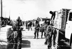 Israel, IDF supply during the transfer of the city of Suez to the control of UN troops.

With cooperation of Nadav Mann / Bitmuna, 1973, Dany Benshalom, Dany Benshalom, [object Object], [object Object], [object Object], [object Object], [object Object], [object Object], [object Object], [object Object], [object Object], Dokuforte #3015