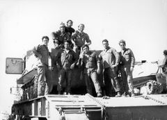 Israel, Fighters of the 5th Brigade's reconnaissance unit on the transporter: From right: Eliezer - ? - Baruch - ? - Eldad, of blessed memory. In the top row: Dany Benshalom - Nivat - Yossi.

With cooperation of Nadav Mann / Bitmuna, 1973, Dany Benshalom, Dany Benshalom, [object Object], [object Object], [object Object], [object Object], [object Object], [object Object], [object Object], Dokuforte #3031