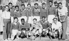 Egypt, Photos and documents I found in an abandoned Egyptian outpost near our tent by the Sweet Water Canal.
This is an Egyptian soccer team.

With cooperation of Nadav Mann / Bitmuna, 1973, Dany Benshalom, Dany Benshalom, [object Object], [object Object], [object Object], [object Object], [object Object], [object Object], [object Object], Dokuforte #3132