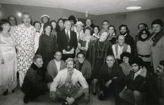 Israel, Mikveh Israel, President Katzir and the cast of the play 'Spotted Tiger' by Yaakov Shabtai, 1974, Benny Barzilay, [object Object], [object Object], [object Object], Dokuforte #3172