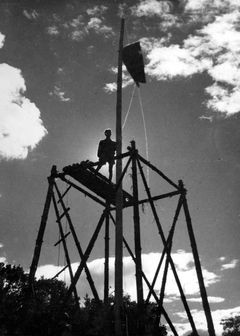Czechoslovak Republic, The tower at the summer camp in Czechoslovakia of Hashomer Hatzair.

With cooperation of Nadav Mann / Bitmuna, 1939, Dany Benshalom, Rafi Benshalom, [object Object], [object Object], [object Object], Dokuforte #3592