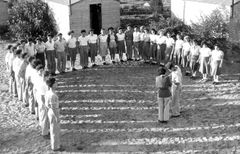 Israel, Youth Group Aleph with counselors Ehud and Rivka Goldberger during a ceremony, HaOgen.

With cooperation of Nadav Mann / Bitmuna, 1948, Dany Benshalom, Rafi Benshalom, [object Object], [object Object], [object Object], [object Object], Dokuforte #3456