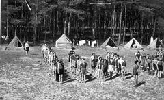 Czechoslovak Republic, Morning assembly from the summer camp of the Hashomer Hatzair in Borohrádek.

With cooperation of Nadav Mann / Bitmuna, 1939, Dany Benshalom, Rafi Benshalom, [object Object], [object Object], [object Object], [object Object], Dokuforte #3343