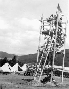 Czechoslovak Republic, The tower - "The Young Scouts" at the youth movement camp in Slovakia.

With cooperation of Nadav Mann / Bitmuna, 1938, Dany Benshalom, Rafi Benshalom, [object Object], [object Object], [object Object], [object Object], [object Object], [object Object], Dokuforte #3305