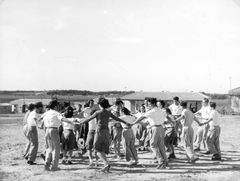 Israel, Hora at HaOgen after the establishment of the settlement. Youth Group Aleph dancing.

With cooperation of Nadav Mann / Bitmuna, 1948, Dany Benshalom, Rafi Benshalom, [object Object], [object Object], [object Object], [object Object], [object Object], Dokuforte #3465