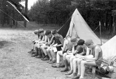 Czechoslovak Republic, Youth writing home from the summer camp.

With cooperation of Nadav Mann / Bitmuna, 1939, Dany Benshalom, Rafi Benshalom, [object Object], [object Object], [object Object], [object Object], Dokuforte #3346