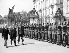 Czechoslovak Republic, At the ceremony of the presentation of the credentials of Israel's Ambassador to Czechoslovakia, Ehud Avriel (pictured), at the Government House - the official residence of the President of Czechoslovakia.

With cooperation of Nadav Mann / Bitmuna, 1948, Dany Benshalom, Rafi Benshalom, [object Object], [object Object], Dokuforte #3535