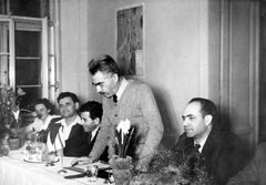 Czechoslovak Republic, At the Fifth European Council of Hashomer Hatzair in Prague: April 8-10, 1949. Speaker: Meir Ya'ari.

With cooperation of Nadav Mann / Bitmuna, 1949, Dany Benshalom, Rafi Benshalom, [object Object], [object Object], [object Object], Dokuforte #3555