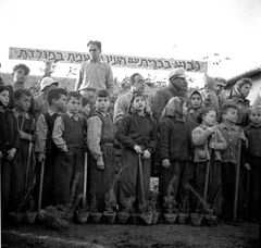 Israel, The first Tu BiShvat

Tu BiShvat is a Jewish holiday occurring on the 15th day of the Hebrew month of Shevat., 1955, Ruth Lackner Hiller / Kibbutz Haogen Archive, [object Object], [object Object], [object Object], [object Object], [object Object], Dokuforte #4364