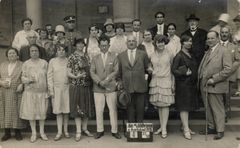 Germany, Binyamin (wearing glasses in the center), a photo from his studies, 1928, Shmuel Brenner, [object Object], [object Object], [object Object], Dokuforte #4715