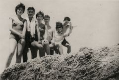 Israel, On the kurkar cliff, 1962, Shmuel Brenner, [object Object], [object Object], [object Object], [object Object], Dokuforte #4771