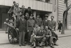 Hungary, Volunteer firefighters and police officers, 1942, Agi Bar Sela, [object Object], [object Object], [object Object], Dokuforte #4857