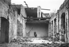 Hungary, Carl Lutz in the bathroom of the bombed Swiss Embassy building, 1945, Miklós Szedő / Carl Lutz Foundation, [object Object], [object Object], [object Object], [object Object], [object Object], [object Object], [object Object], Dokuforte #4143