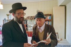 Hungary,Ukraine,Czechoslovak Republic, This changed drastically with the introduction of discriminatory laws, ghettoization, and physical extermination. After World War II, the remaining and diminished Jewish population of Subcarpathia faced even greater hardship due to the intensifying antisemitism after 1967.
From 1974, mass emigration began to Israel, the United States, Canada, and other Western countries. By 1990, only a tiny Jewish community remained in Munkács., 1993, Ferenc Kiss, Ferenc Kiss, [object Object], [object Object], [object Object], [object Object], [object Object], Dokuforte #5015