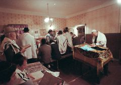 Hungary,Czech Republic,Ukraine, Subcarpathia, In 1690, Orthodox Jews (primarily from Poland) began settling in Subcarpathia. By 1939, the Jewish community of Munkács made up half of the town’s population and maintained a vibrant life.
It drastically changed with the introduction of discriminatory laws, ghettoization. After World War II, the remaining and diminished Jewish population of Subcarpathia faced even greater hardship due to the intensifying antisemitism., 1993, Kiss Ferenc, Kiss Ferenc, [object Object], [object Object], [object Object], Dokuforte #5126