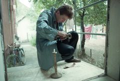 Hungary,Czech Republic,Ukraine, Subcarpathia, In 1690, Orthodox Jews (primarily from Poland) began settling in Subcarpathia. By 1939, the Jewish community of Munkács made up half of the town’s population and maintained a vibrant life.
It drastically changed with the introduction of discriminatory laws, ghettoization. After World War II, the remaining and diminished Jewish population of Subcarpathia faced even greater hardship due to the intensifying antisemitism., 1993, Kiss Ferenc, Kiss Ferenc, [object Object], [object Object], [object Object], Dokuforte #5084